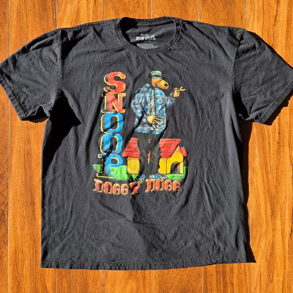 2022 Joe Cool Snoop Dogg Tha Dogg House Collection Men's XL Black T-Shirt Retro